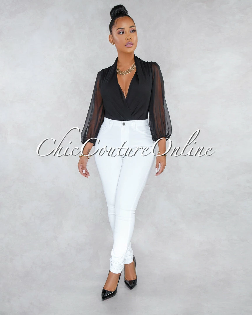 Vendor-unknown JUST IN Dariel White Denim High-Waist Skinny Jeans