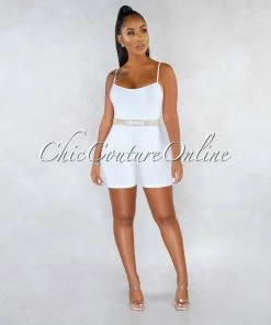 Vendor-unknown JUST IN Love Gold Plate Rhinestones Bendable Belt