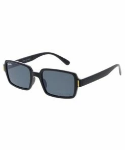 Vendor-unknown Cassie Black Rectangular Sunglasses JUST IN