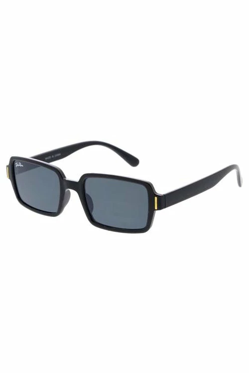 Vendor-unknown Cassie Black Rectangular Sunglasses JUST IN