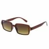 Vendor-unknown JUST IN Cassie Brown Rectangular Sunglasses