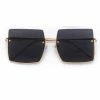 Vendor-unknown Jeremy Black Square Sunglasses