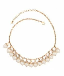 Vendor-unknown Mateo Golden Elegant Pearl Bead Necklace