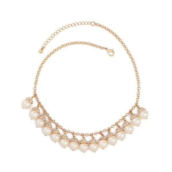 Vendor-unknown Mateo Golden Elegant Pearl Bead Necklace