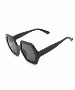 Vendor-unknown Oxxa Black Hexagon Sunglasses ACCESSORIES