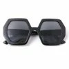 Vendor-unknown Oxxa Black Hexagon Sunglasses ACCESSORIES