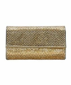 Vendor-unknown Saana Bronze Rhinestone Clutch Bag