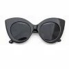 Vendor-unknown Byron Black Iconic Cat Eye Retro Sunglasses