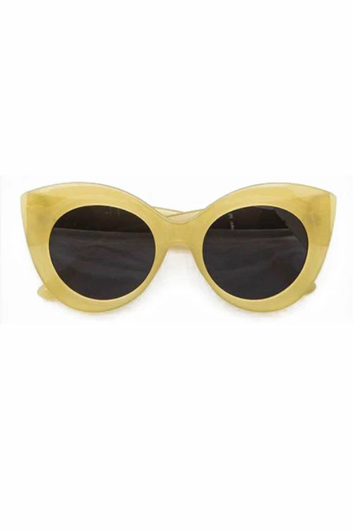 Vendor-unknown JUST IN Byron Green Iconic Cat Eye Retro Sunglasses