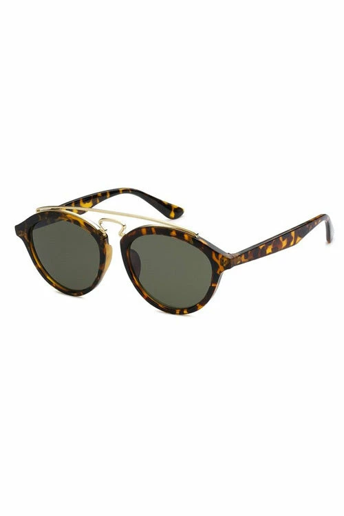 Vendor-unknown ACCESSORIES TBAR Tortoise Black Lens Sunglasses