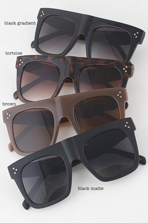 Vendor-unknown Tilly Matte Black Sunglasses ACCESSORIES